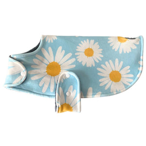 Dog coat - Daisy Field | Blue