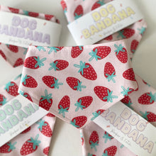 Load image into Gallery viewer, Dog bandana - Strawberry punnet | Strawberries