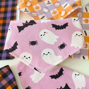 Dog bandana - Casper | Ghosts | Pink | Halloween