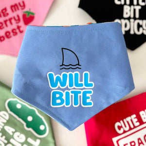 Dog bandana - Will bite